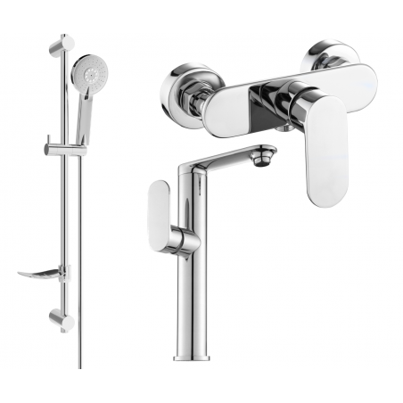 Mexen Milo DF40 комплект за душ, хром - 713154DF40-00