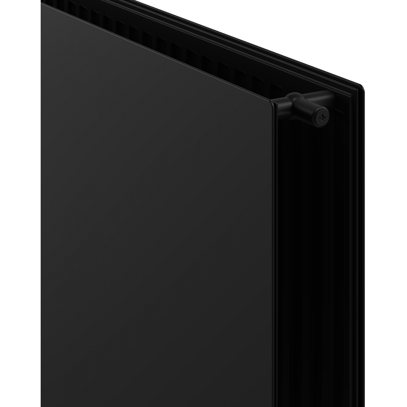 Mexen CHF20 Хигиеничен плосък радиатор 600 x 1600 мм, странично свързване, 1606 W, черен - W420HF-060-160-70