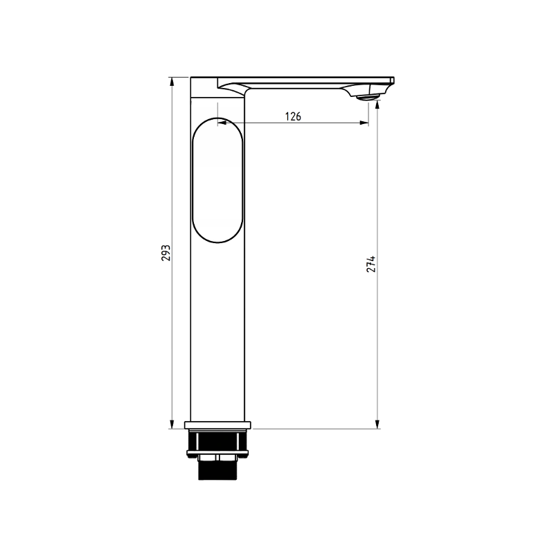 Mexen Milo DF40 душ комплект, черен - 713154DF40-70