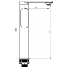 Mexen Milo DF05 комплект за душ, хром - 713154DF05-00