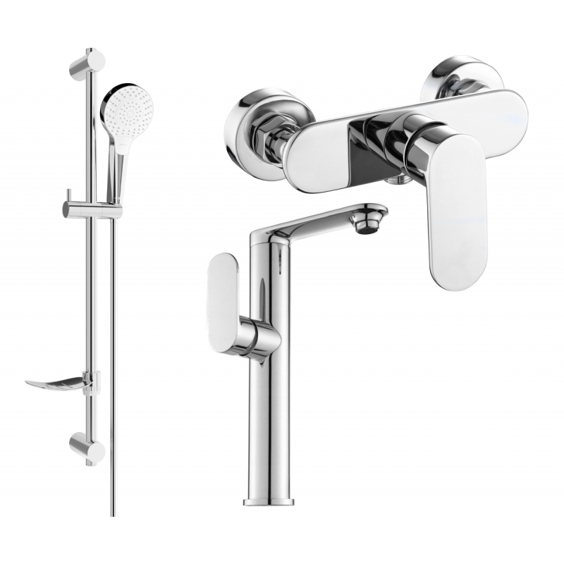Mexen Milo DF05 душ комплект, хром - 713154DF05-00