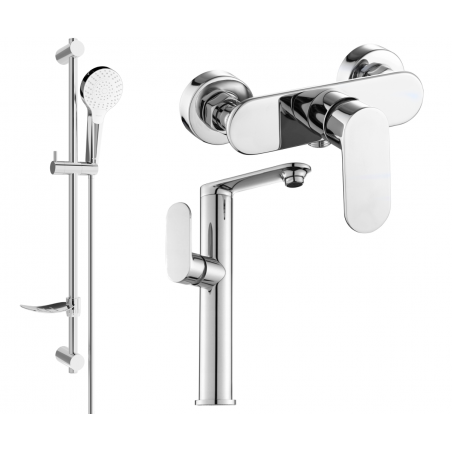 Mexen Milo DF05 душ комплект, хром - 713154DF05-00