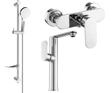 Mexen Milo DF05 душ комплект, хром - 713154DF05-00