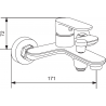 Mexen Milo Комплект R40 за вана, хром - 71303R40-00