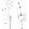 Mexen Milo Комплект R40 за вана, хром - 71303R40-00