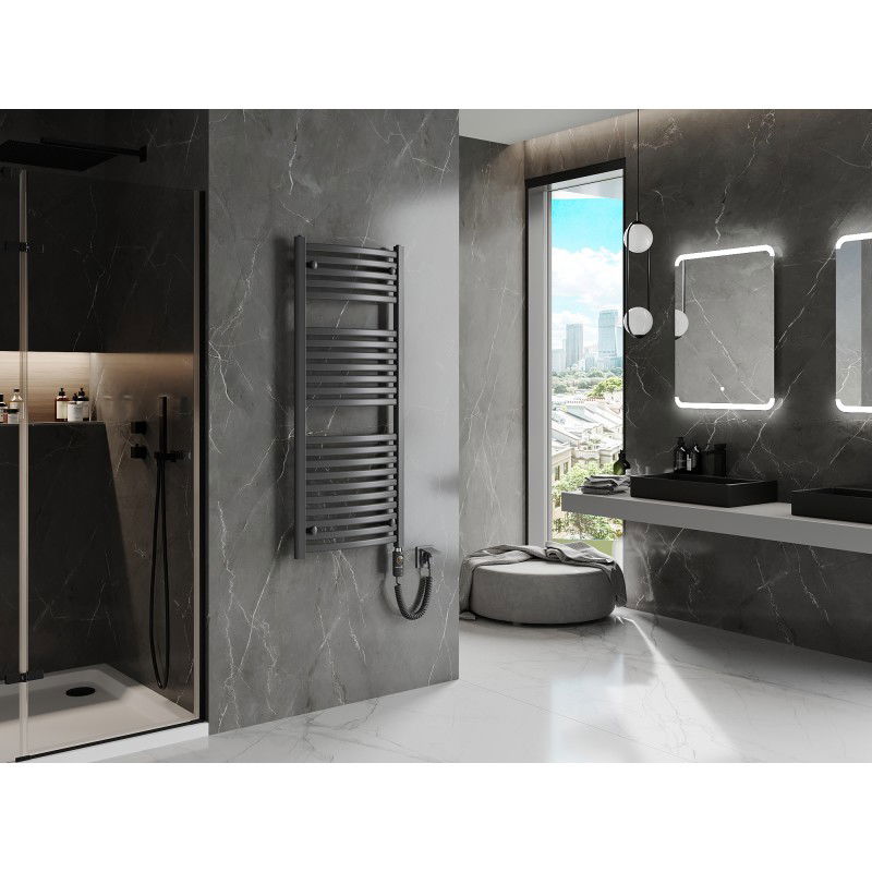 Mexen Helios електрически радиатор 1200 x 500 mm, 600 W, антрацит - W103-1200-500-2600-66