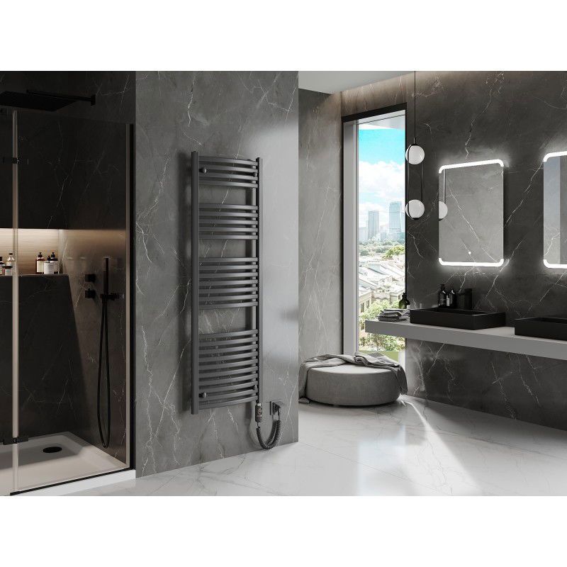 Mexen Helios електрически радиатор 1500 x 500 мм, 900 W, антрацит - W103-1500-500-2900-66