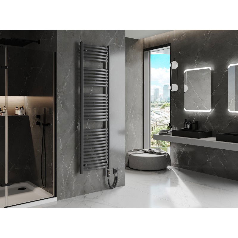 Mexen Helios електрически радиатор 1800 x 500 мм, 900 W, антрацит - W103-1800-500-2900-66