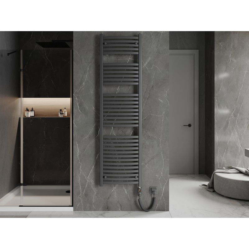 Mexen Helios електрически радиатор 1800 x 500 мм, 900 W, антрацит - W103-1800-500-2900-66