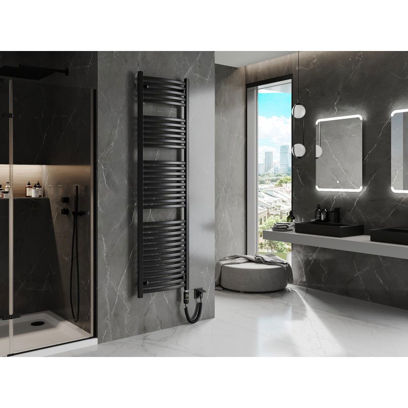 Mexen Helios електрически радиатор 1800 x 500 mm, 900 W, черен - W103-1800-500-2900-70