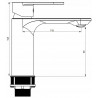 Mexen Milo R05 комплект за баня, черен - 71303R05-70