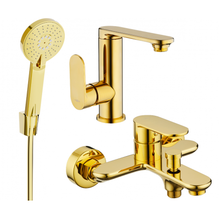 Mexen Milo R40 комплект за баня, златен - 713053R40-50