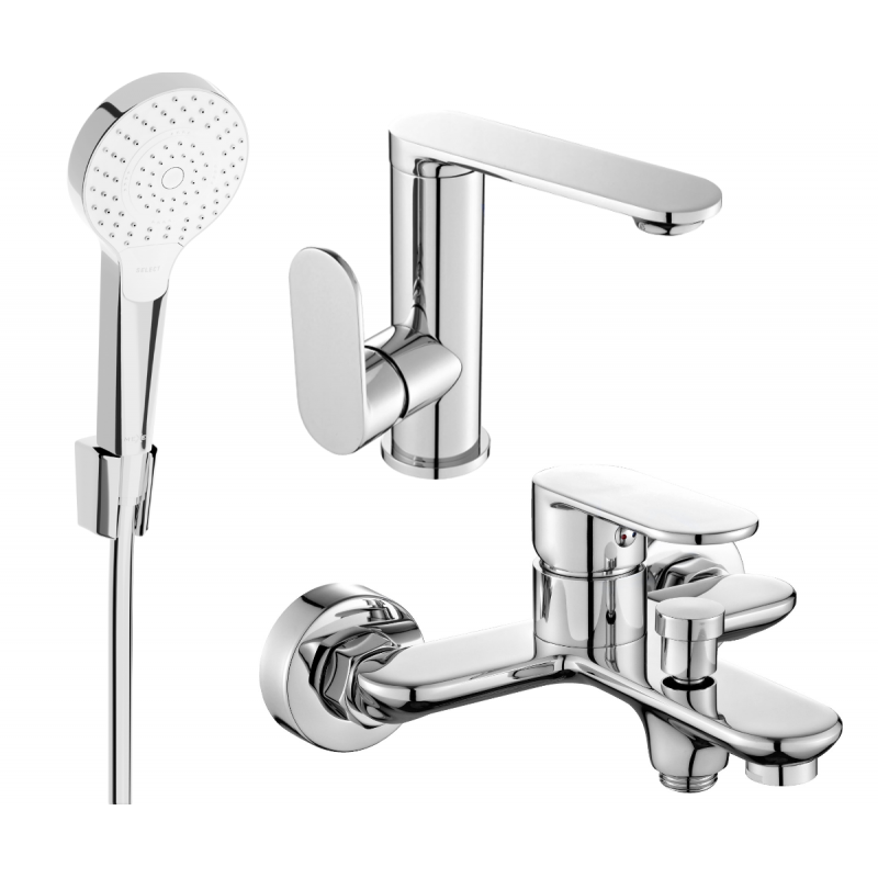 Mexen Milo R05 комплект за вана, хром - 713053R05-00