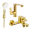 Mexen Milo Комплект за вана R05, златен - 713053R05-50
