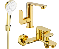 Mexen Milo Комплект за вана R05, златен - 713053R05-50