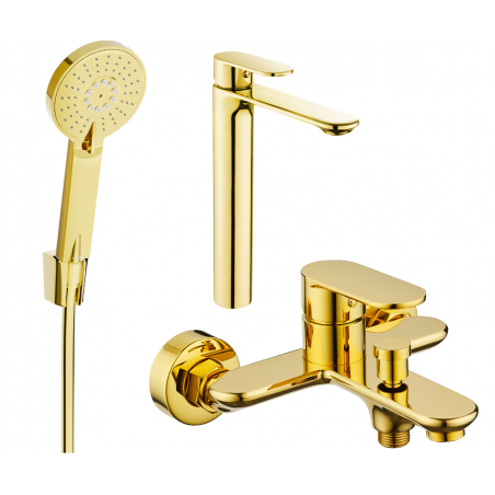 Mexen Milo R40 комплект за вана, златист - 71313R40-50