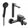 Mexen Milo R40 комплект за вана, черен - 71313R40-70