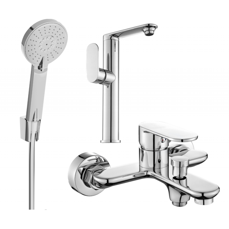 Mexen Milo R40 комплект за вана, хром - 713153R40-00
