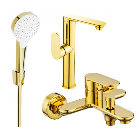 Mexen Milo R05 комплект за баня, златен - 713153R05-50