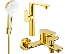 Mexen Milo R05 комплект за баня, златен - 713153R05-50