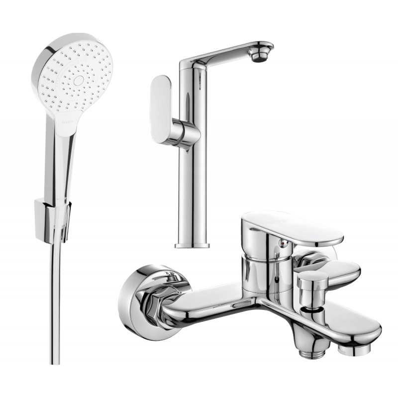 Mexen Milo Комплект за вана R05, хром - 713153R05-00