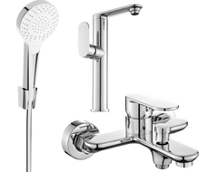 Mexen Milo R05 комплект за баня, хром - 713153R05-00