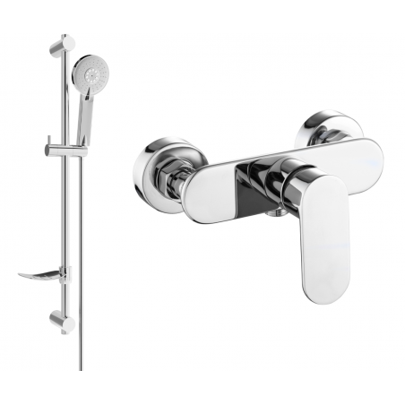 Mexen Milo DF40 душ батерия с комплект душ, хром - 7134R40-00