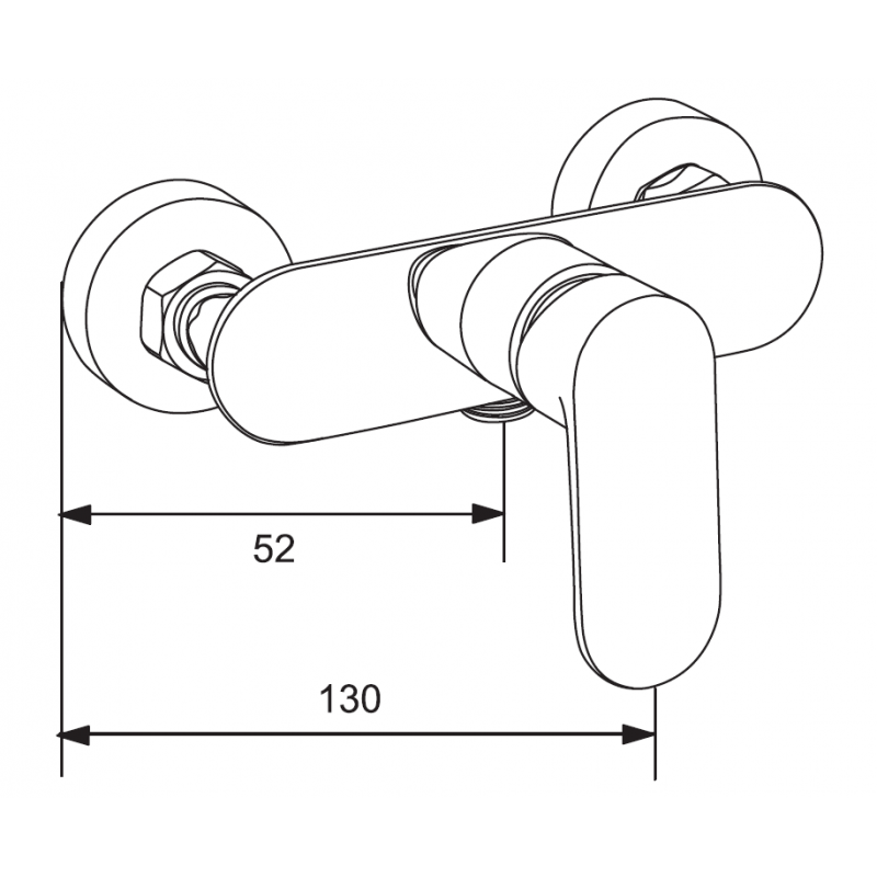 Mexen Milo DF40 душ батерия с душ комплект, златна - 7134R40-50