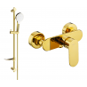 Mexen Milo DF05 душ батерия с душ комплект, златен - 7134R05-50
