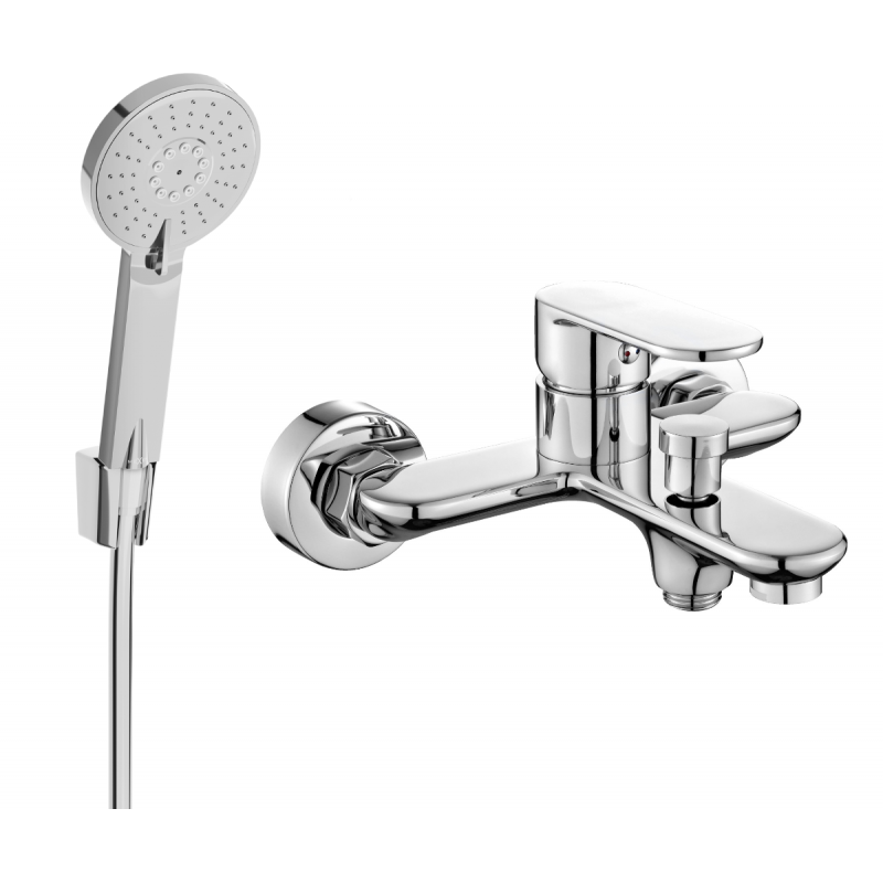 Mexen Milo R40 баня батерия с душ комплект, хром - 7133R40-00