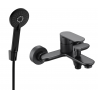 Mexen Milo R40 батерия за вана със сет за душ, черна - 7133R40-70