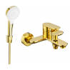 Mexen Milo R05 батерия за вана със душ комплект, златна - 7133R05-50