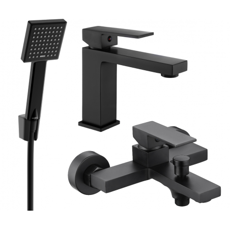 Mexen Uno R45 комплект за вана, черен - 71403R45-70