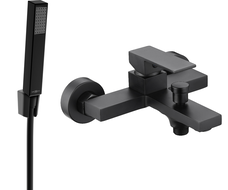 Mexen Uno R77 батерия за вана с душов комплект, черна - 7143R77-70