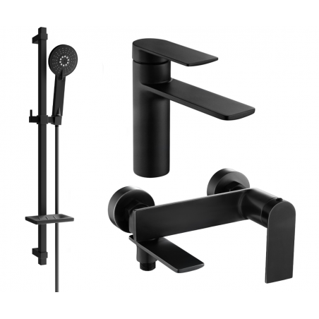 Mexen Zero DQ40 комплект за вана, черен - 71103DQ40-70