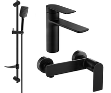 Mexen Zero DF62 комплект за душ, черен - 71104DF62-70