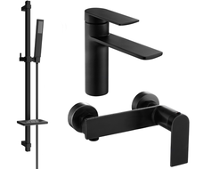 Mexen Zero DQ02 Черен душ комплект - 71104DQ02-70