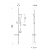 Mexen Zero DS62 душов комплект, хром - 71104DS62-00