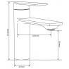 Mexen Zero DS70 душов комплект, черен - 71104DS70-70