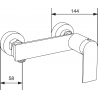 Mexen Zero DS70 душов комплект, черен - 71104DS70-70