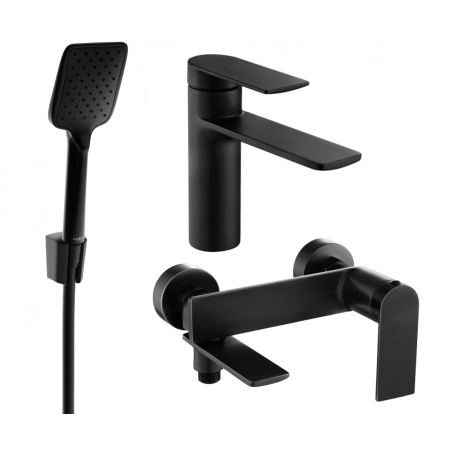 Mexen Zero Комплект за вана R62, черен - 71103R62-70