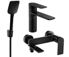 Mexen Zero Комплект за вана R62, черен - 71103R62-70