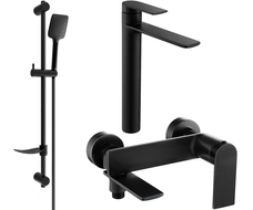 Mexen Zero DF62 комплект за вана, черен - 7113DF62-70