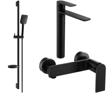 Mexen Zero DS62 душ комплект, черен - 71114DS62-70