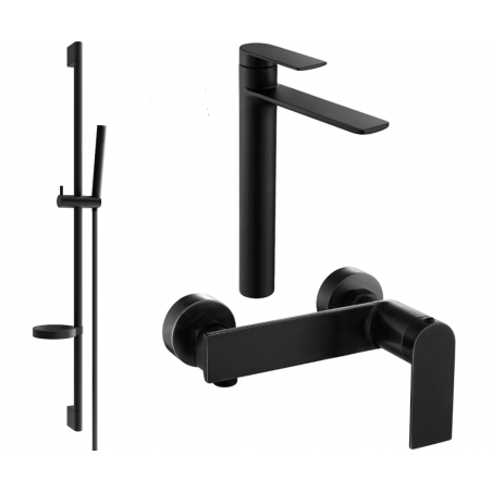 Mexen Zero DS70 комплект за душ, черен - 71114DS70-70