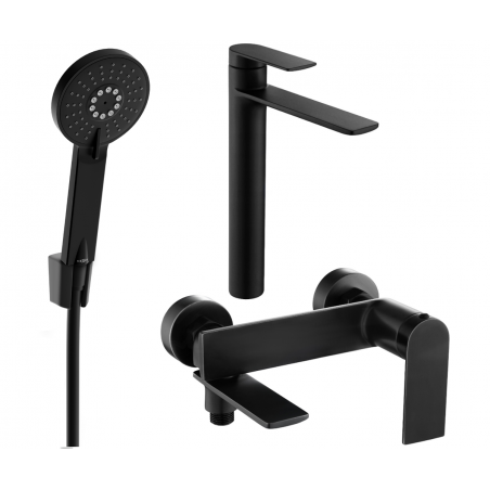 Mexen Zero Комплект за вана R40, черен - 71113R40-70