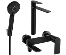 Mexen Zero Комплект за вана R40, черен - 71113R40-70