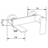 Mexen Zero R40 смесител за вана с душ комплект, хром - 7113R40-00