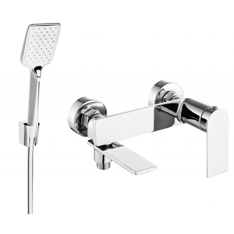 Mexen Zero R62 вана смесител с душ комплект, хром - 7113R62-00