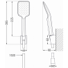 Mexen Zero R62 вана смесител с душ комплект, хром - 7113R62-00